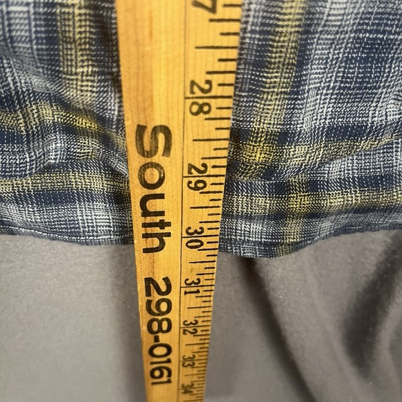 Carhartt Shirt Mens XL Rugged Flex Relaxed Fit Long Sleeve Blue Plaid - Picture 8 of 9